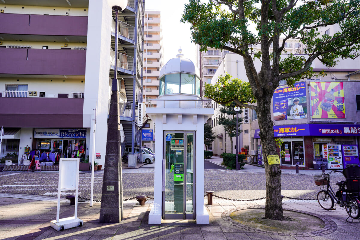 三笠公園・灯台型電話ボックス（撮影日：2020.11.17）