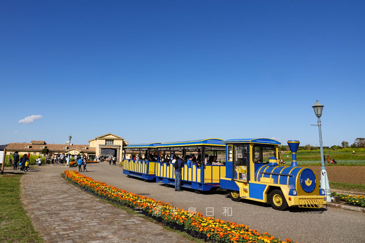 長井海の手公園ソレイユの丘・ロードトレイン「ソレイユ号」(撮影日:2020.03.20)