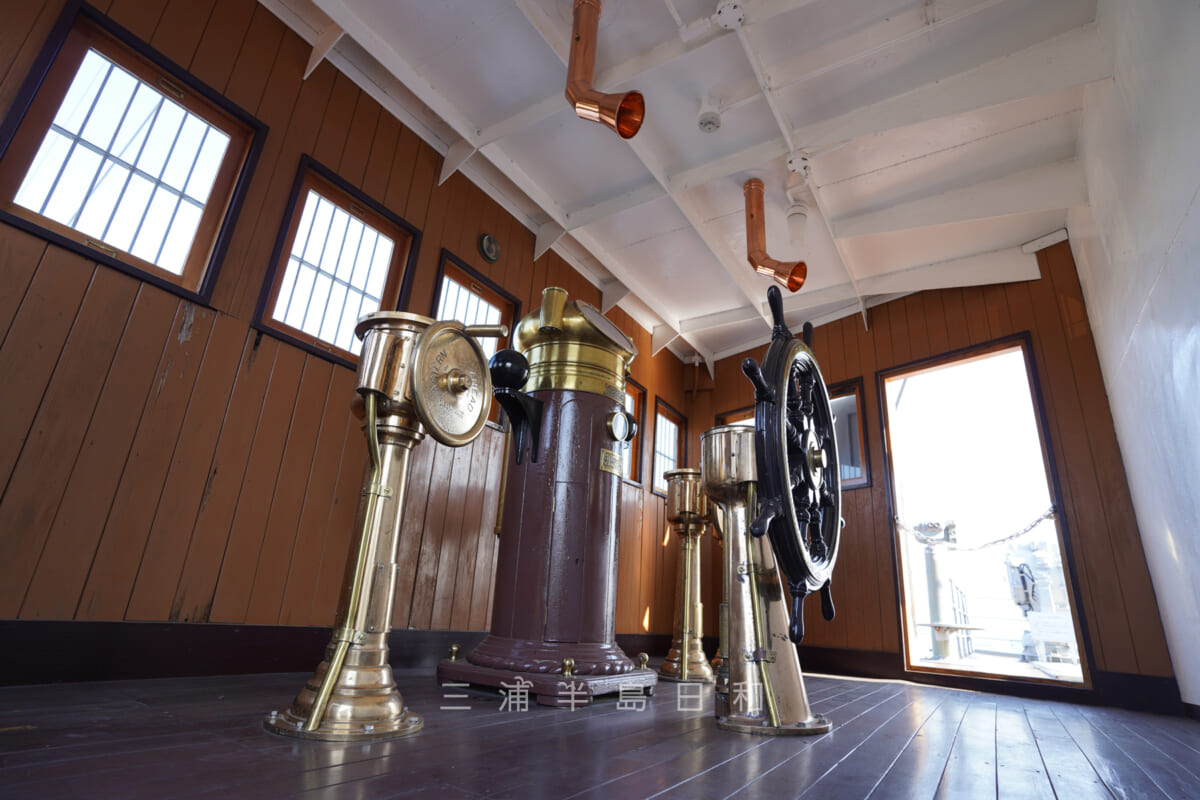 記念艦三笠・操舵室(撮影日:2020.11.17)