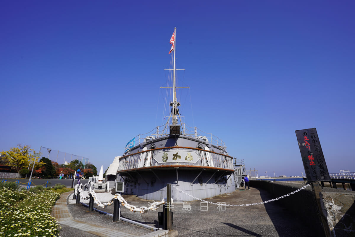 記念艦三笠・後部外観(撮影日:2020.11.17)