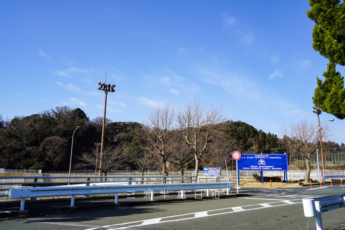 池子の森自然公園・池子側入口周辺(撮影日:2021.01.16)