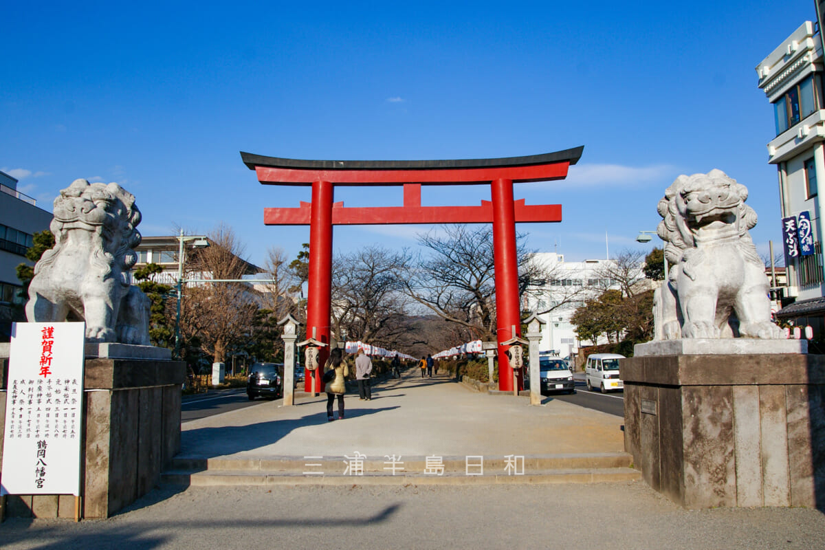 鶴岡八幡宮・二の鳥居(撮影日:2011.01.11)