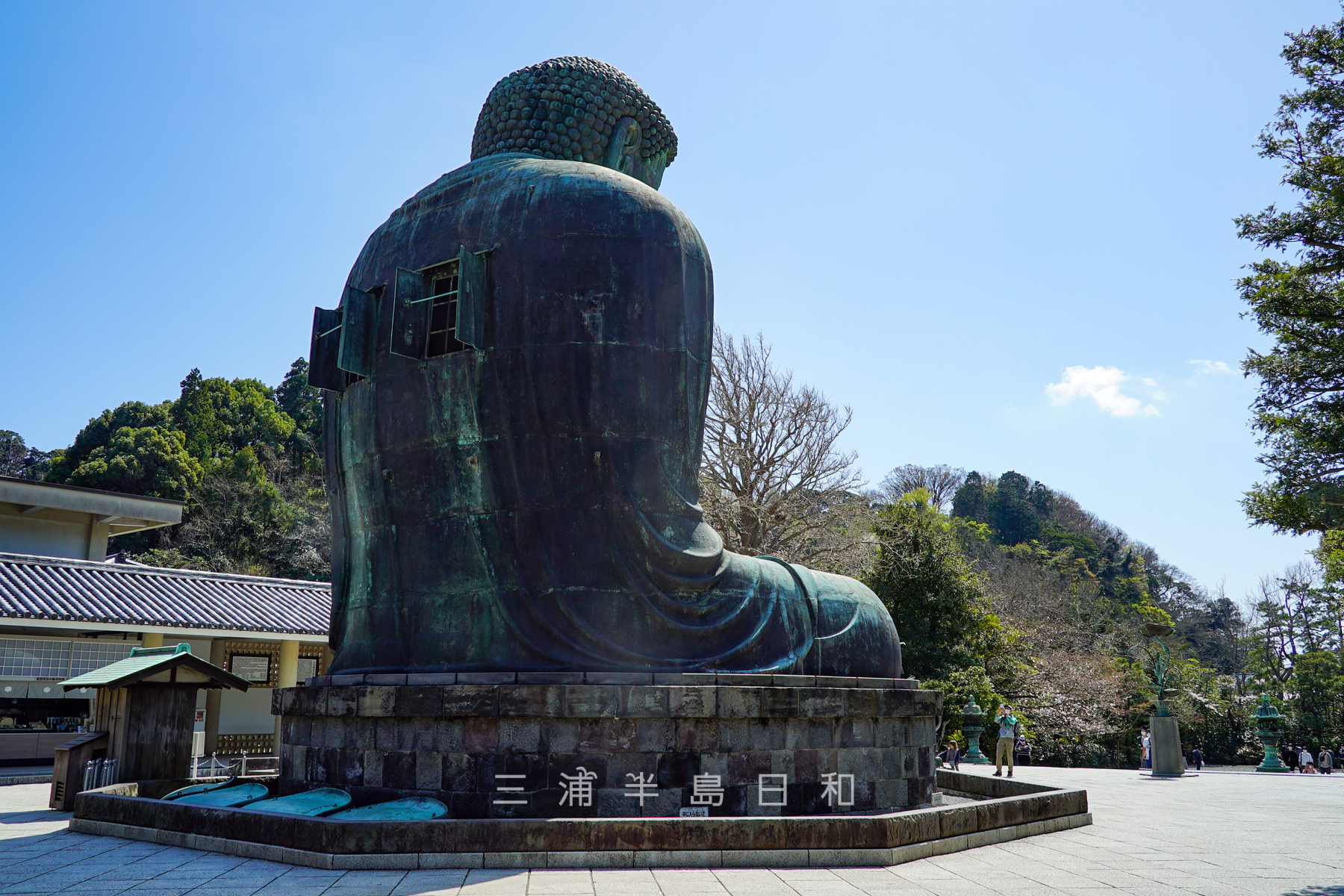 鎌倉大仏殿高徳院・大仏様の後ろ姿(撮影日:2021.03.24)