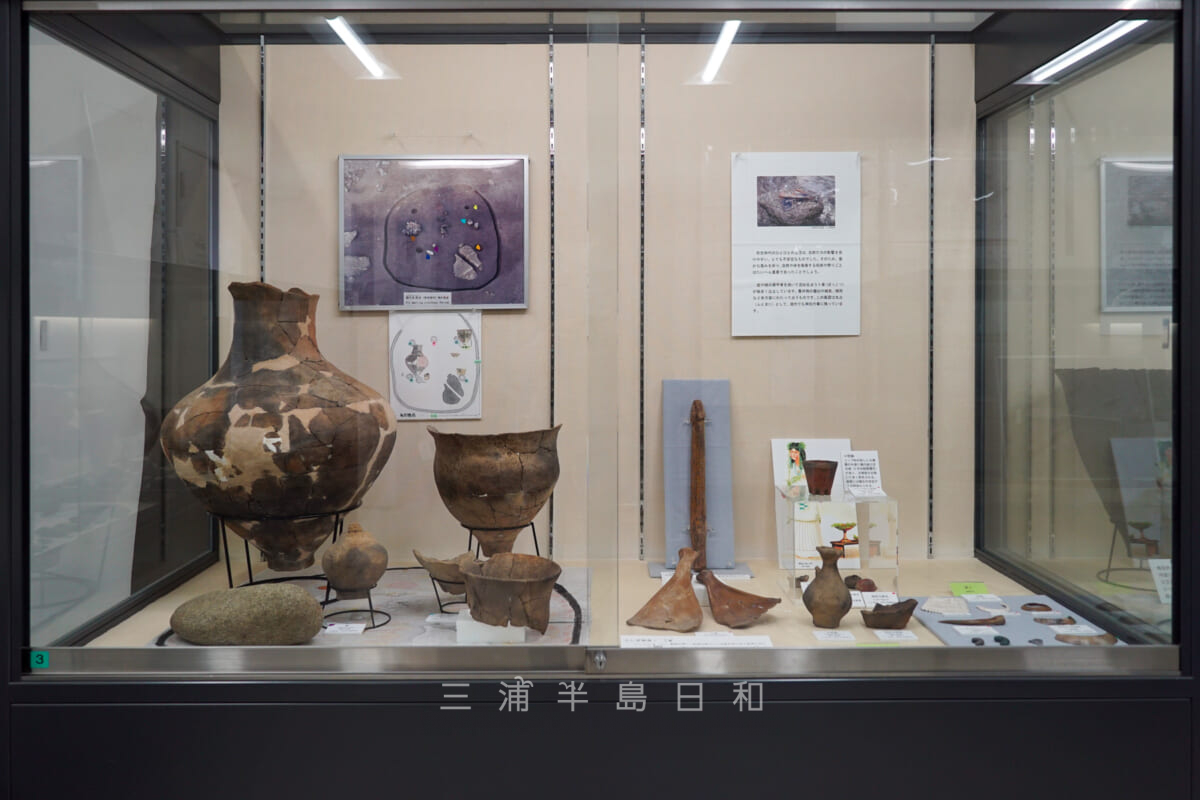 池子遺跡群資料館・弥生時代の展示物(撮影日:2021.04.03)