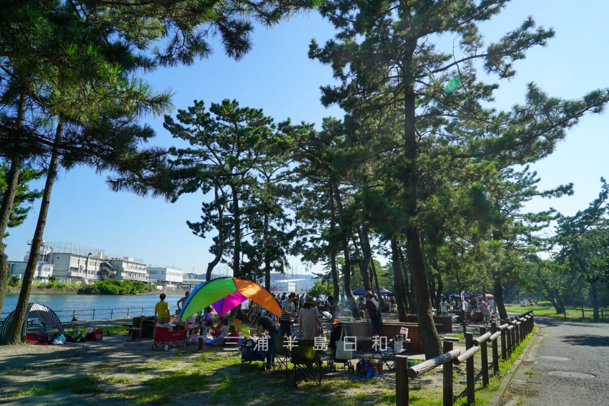 野島公園・バーベキュー場（撮影日：2020.08.15）