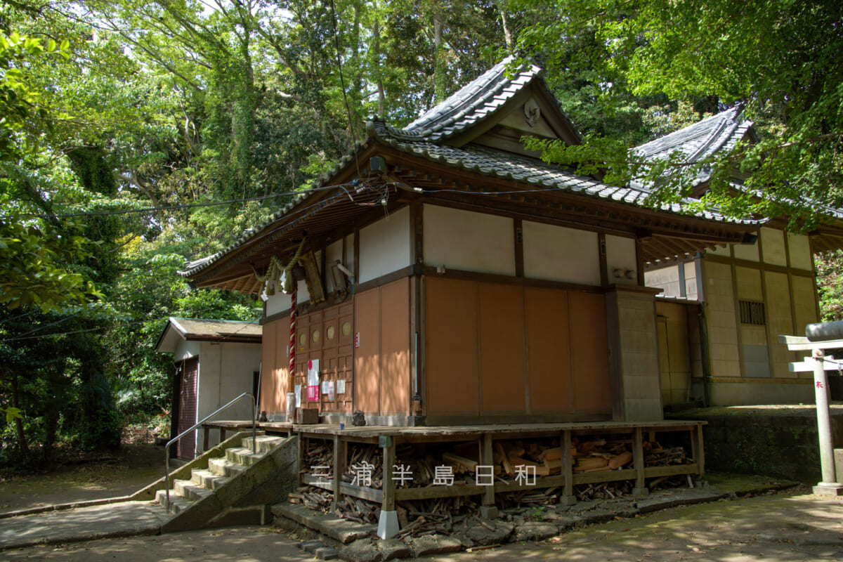 三浦富士・浅間神社の本殿(撮影日:2021.04.27)