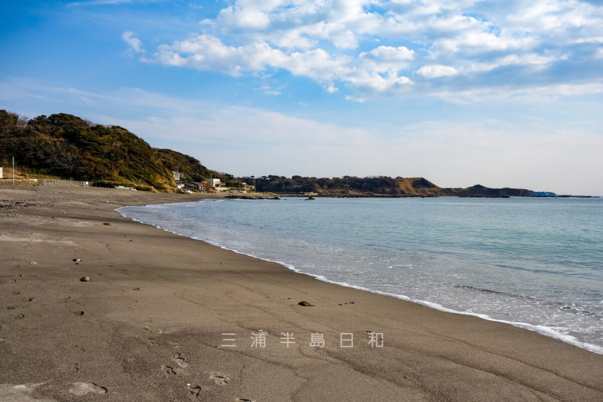 和田長浜海岸・シーズンオフの海岸（撮影日：2017.03.17）