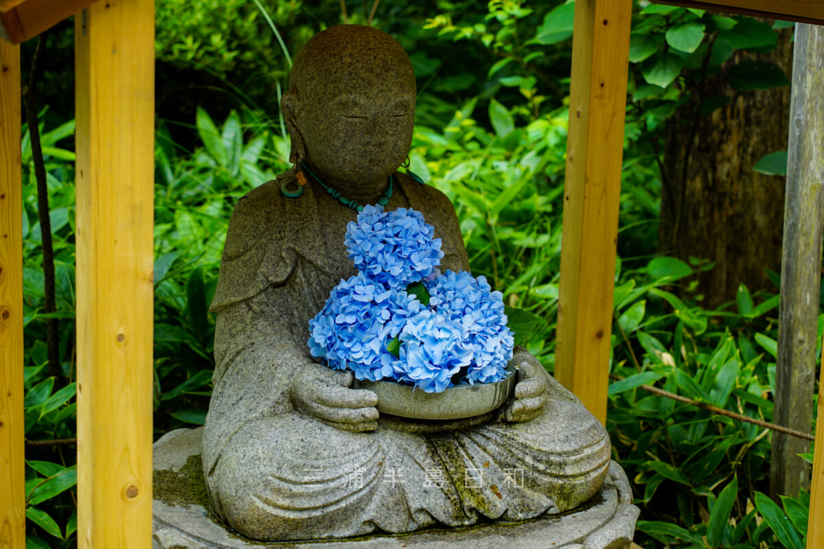 明月院・花想い地蔵(撮影日:2021.06.23)