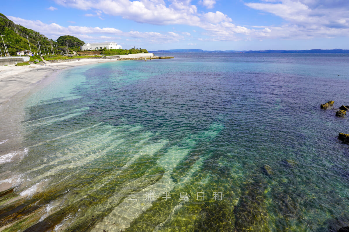 たたら浜・透明度の高い波打ち際(撮影日:2020.10.21)
