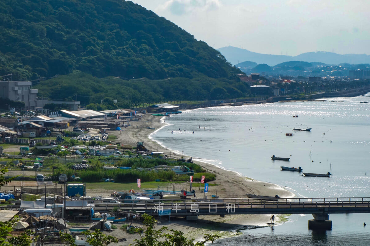 走水海岸・破崎緑地付近から見た全景（撮影日：2015.08.21）