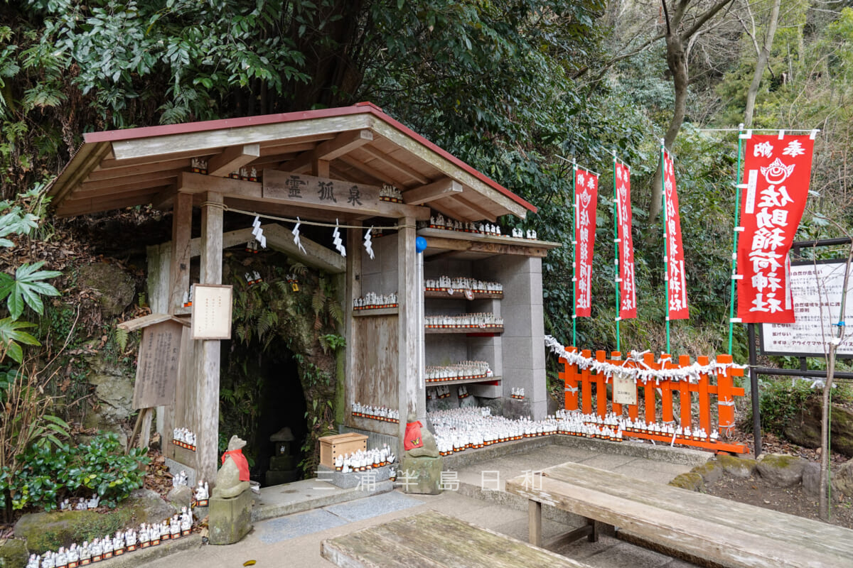 佐助稲荷神社・霊狐泉（撮影日：2022.01.27）