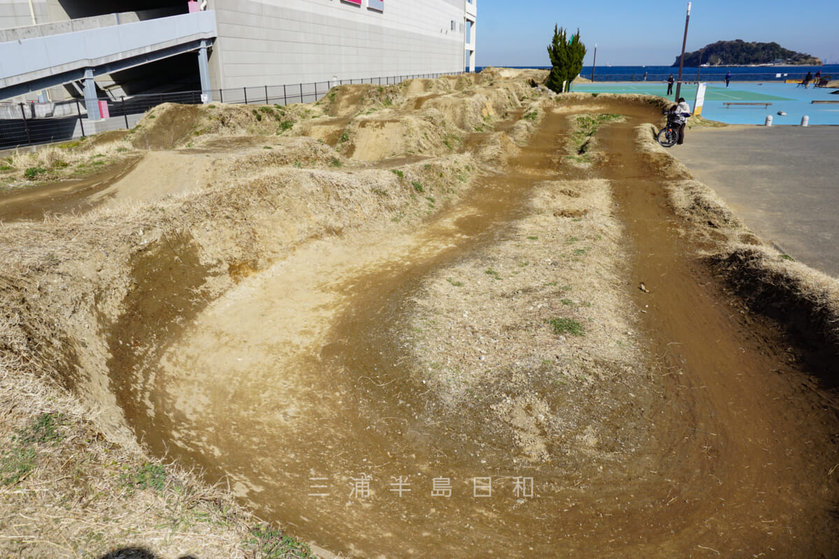 うみかぜ公園・マウンテンバイクコース（オフロード自転車練習コース）（撮影日：2022.02.22）