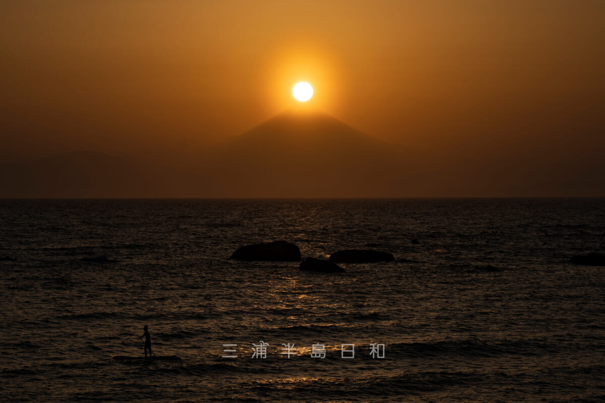県立葉山公園・春のダイヤモンド富士（撮影日：2022.04.12）