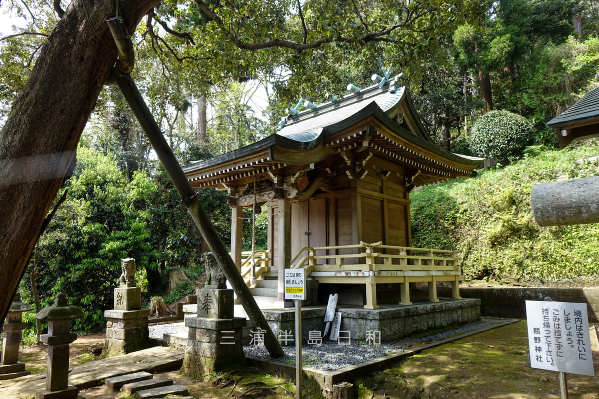 朝比奈熊野神社・本殿（撮影日：2022.04.13）