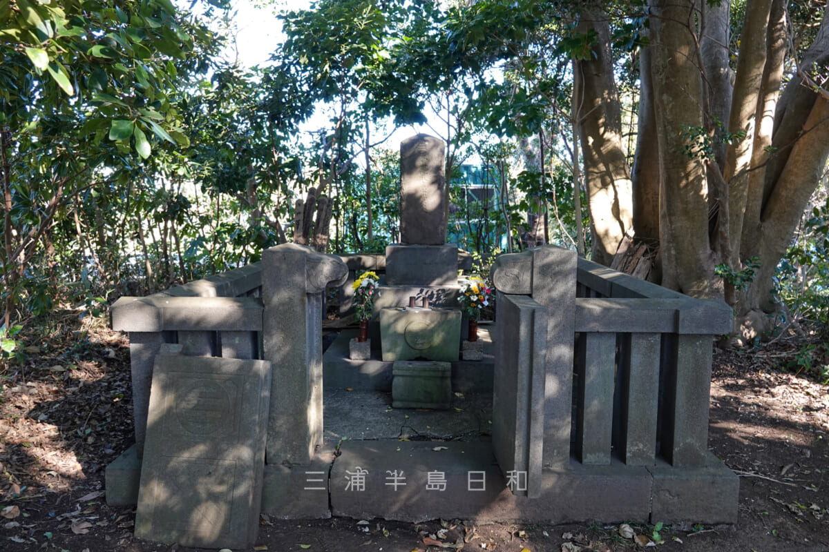 三浦義意の墓（撮影日：2022.01.31）