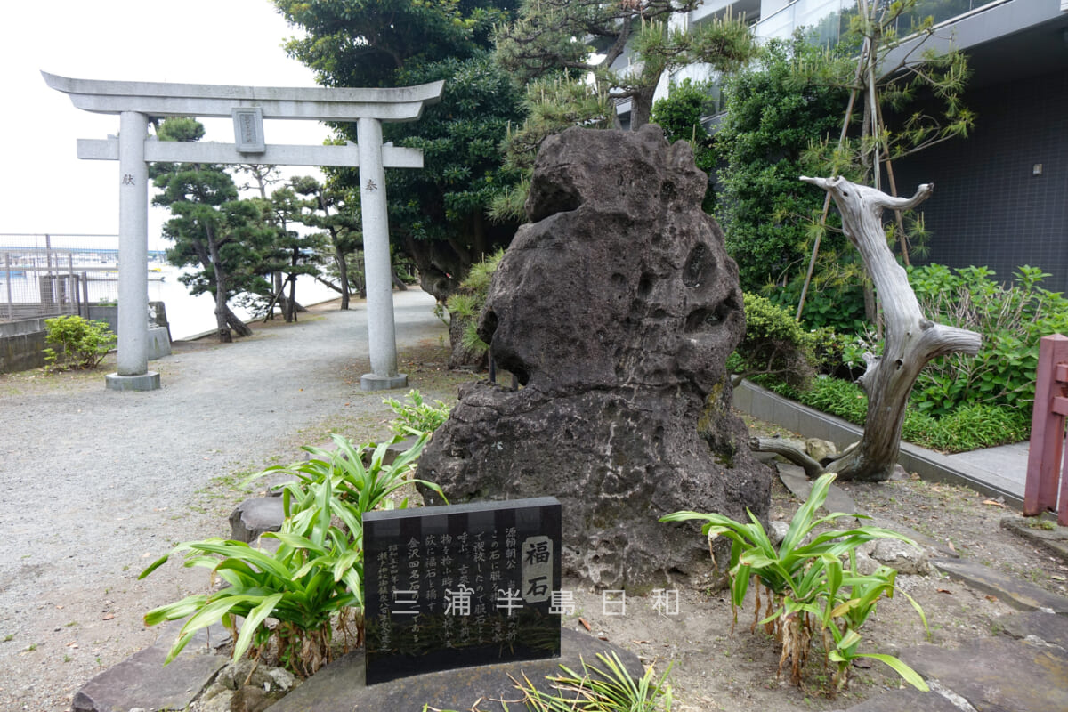 琵琶島神社・福石（撮影日：2022.05.06）