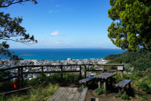 仙元山・山頂より相模湾を望む（撮影日：2021.10.11）