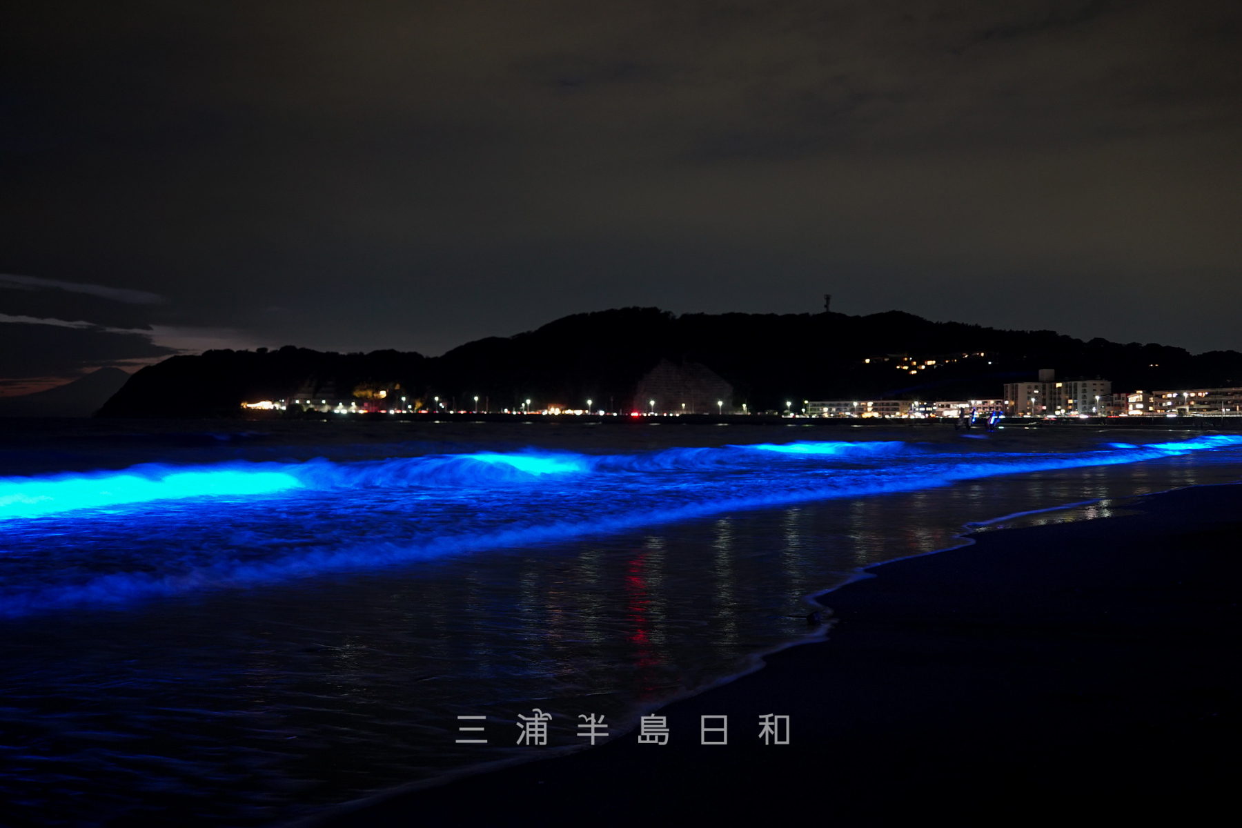 逗子海岸NIGHTWAVE光の波プロジェクト（撮影日：2022.10.22）