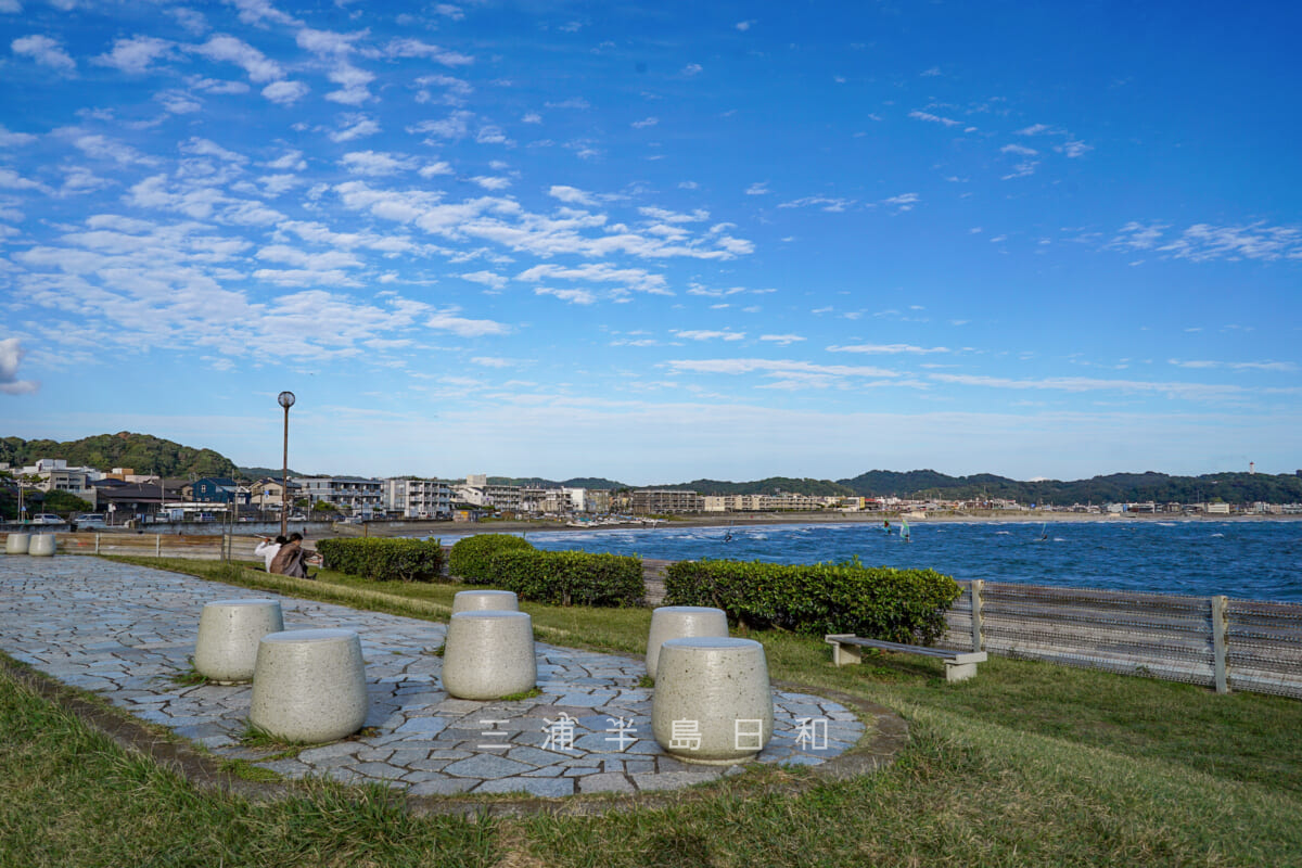 鎌倉海浜公園坂ノ下地区（三角地）（撮影日：2022.10.21）