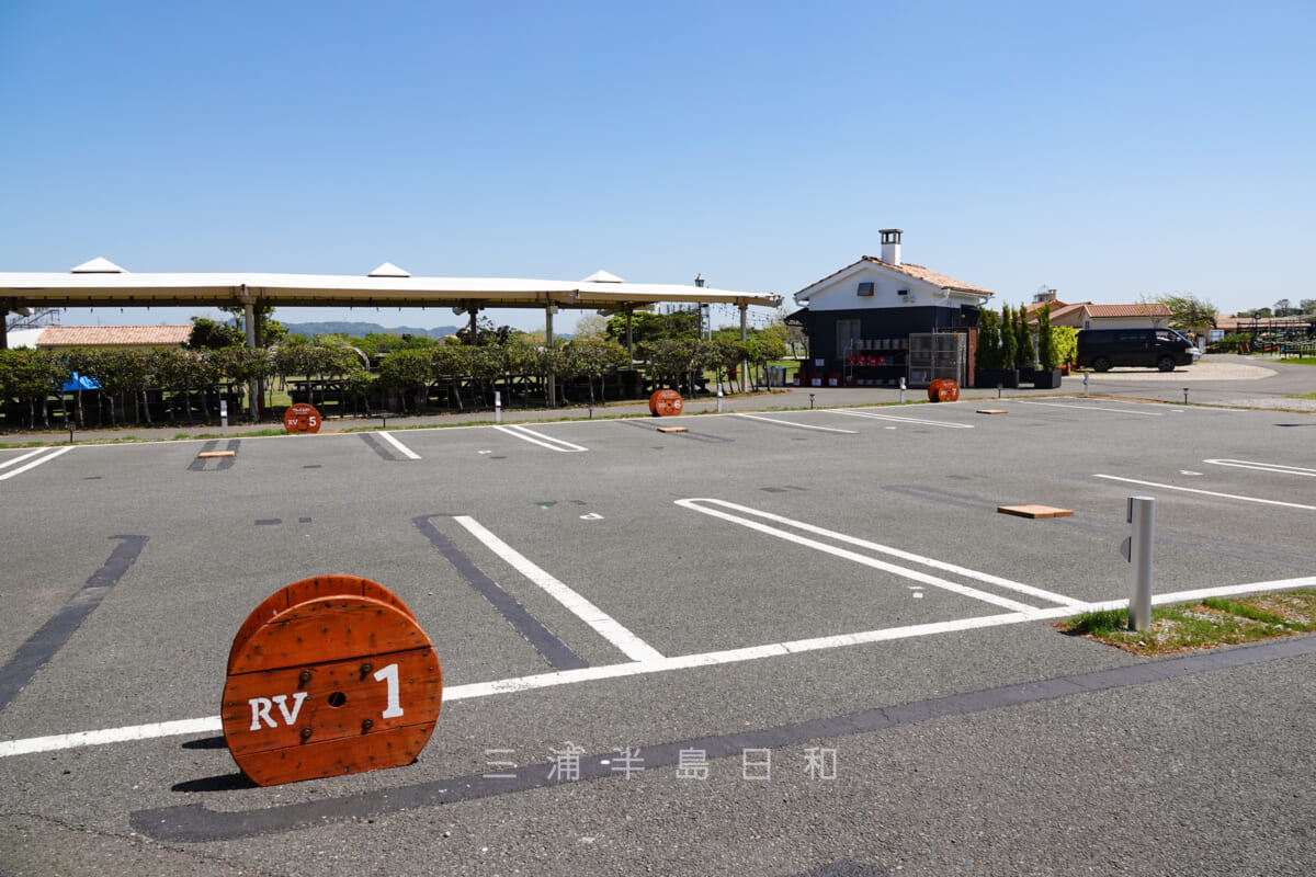 長井海の手公園 ソレイユの丘・RVサイト（撮影日：2023.04.10）