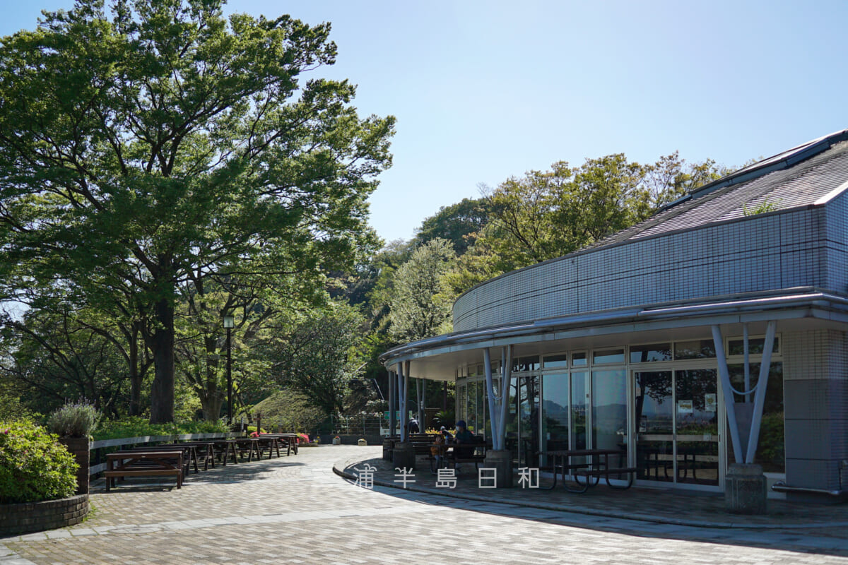 金沢自然公園・ののはな館（ののはなカフェ＆ののはなギフトショップ）テラス席（撮影日：2023.04.10）