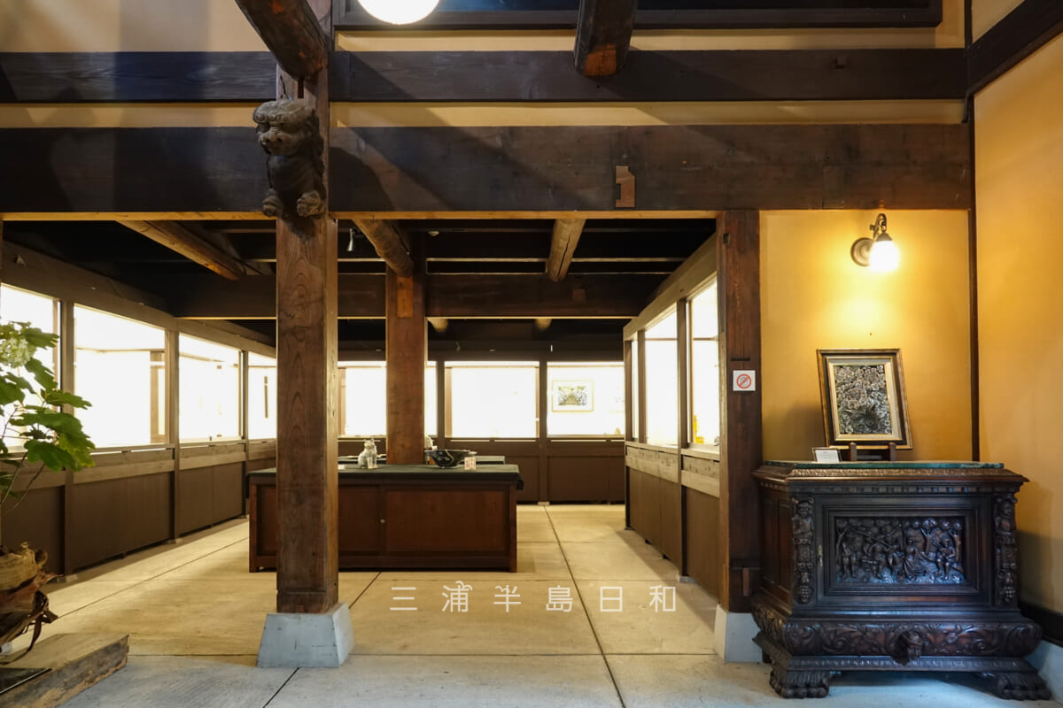 北鎌倉古民家ミュージアム・1階の企画展スペース-1（撮影日：2023.06.30）