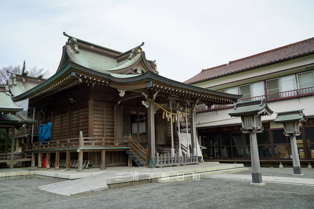 鴨居八幡神社・社殿（撮影日：2024.01.23）