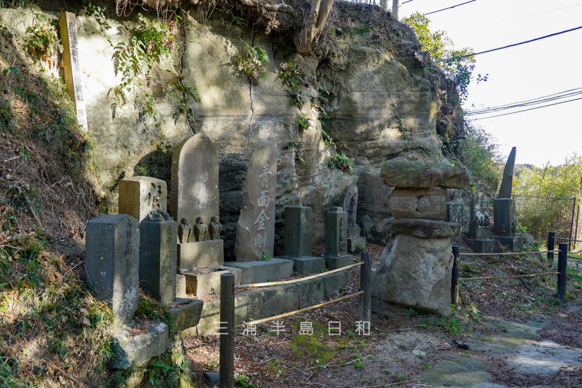 八雲神社（山ノ内）・鎌倉市指定有形民俗資料-庚申塔（寛文五年銘）（撮影日：2024.03.18）