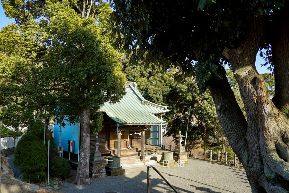 八雲神社（山ノ内）・境内を見下ろす（撮影日：2024.03.18）