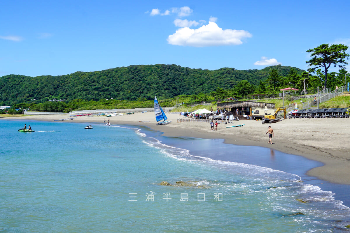 大浜海岸・海水浴場開設時の様子（撮影日：2024.08.10）