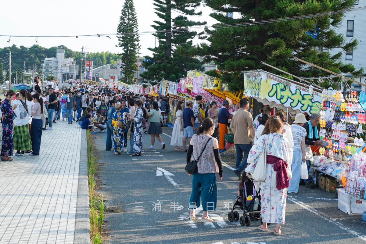 三浦海岸納涼まつり花火大会・屋台(昼間)(撮影日:2024.08.07)