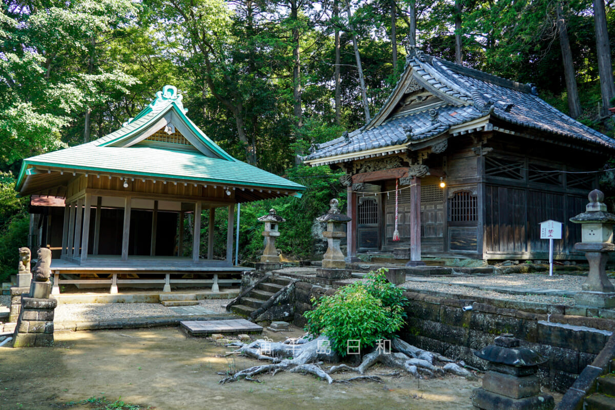 大船熊野神社・本殿と拝殿（神楽殿）（撮影日：2024.06.14）