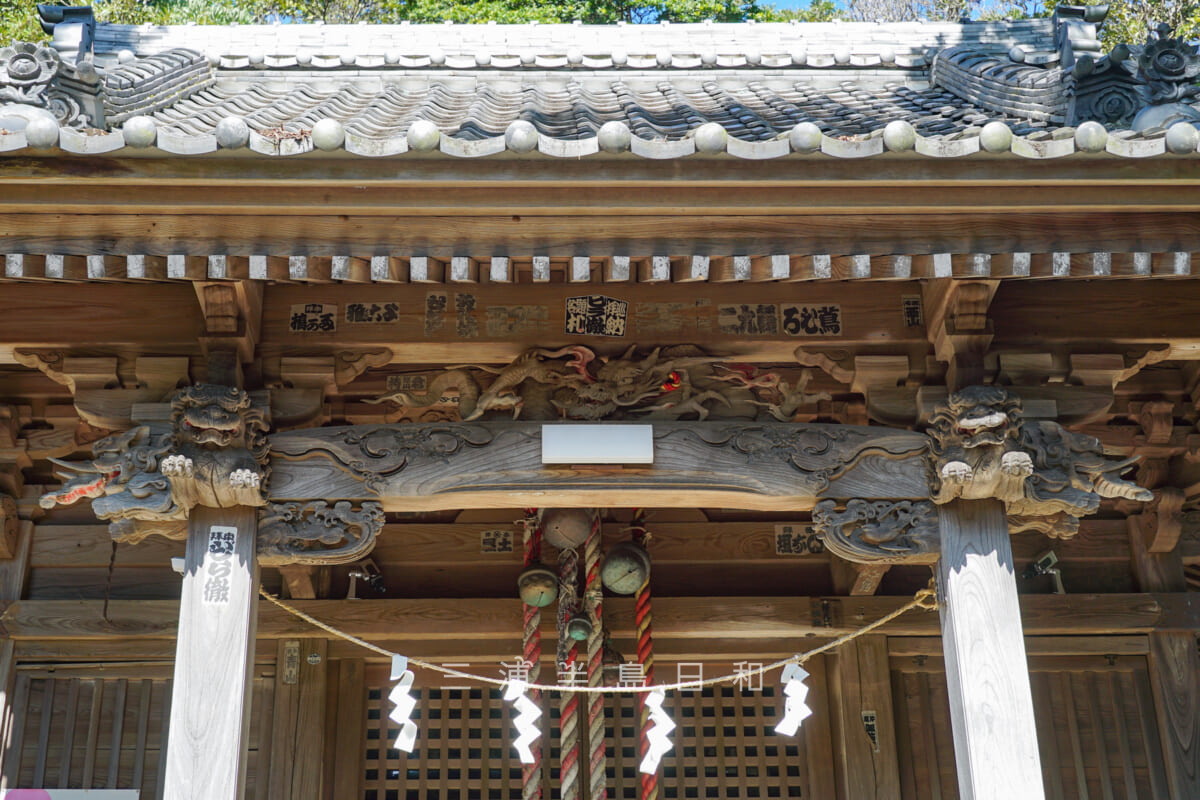 諏訪神社（上宮田）・社殿の彫刻（撮影日：2024.09.26）