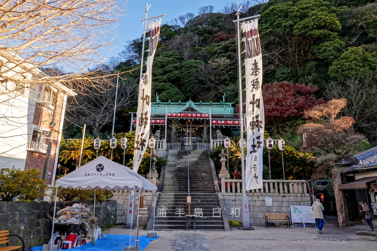 東叶神社・お正月早朝の境内（撮影日：2025.01.01）