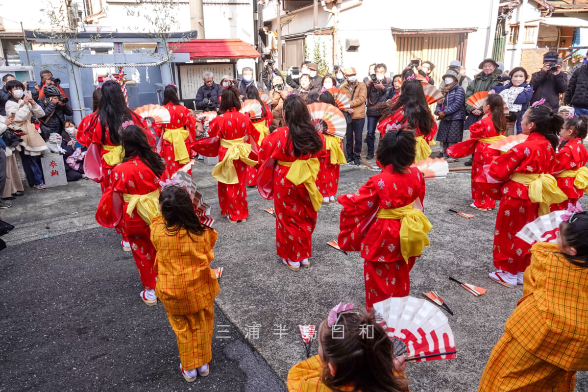 チャッキラコ奉納・本宮神社境内（撮影日：2025.01.15）