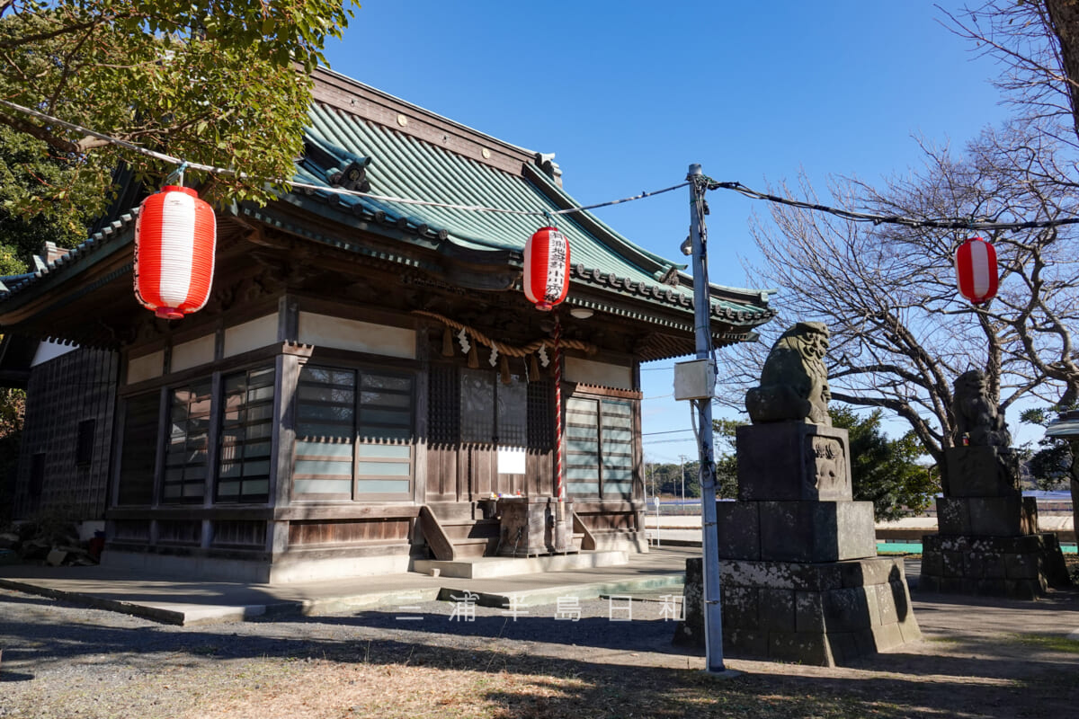 若宮神社(下宮田)・元旦の社殿(撮影日:2025.01.01)