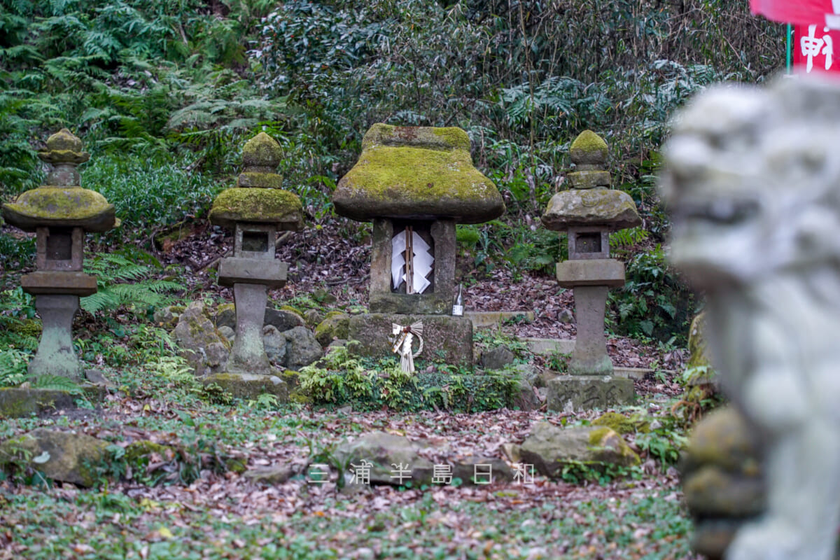 若宮神社（長沢）・社殿（石祠）（撮影日：2025.01.24）