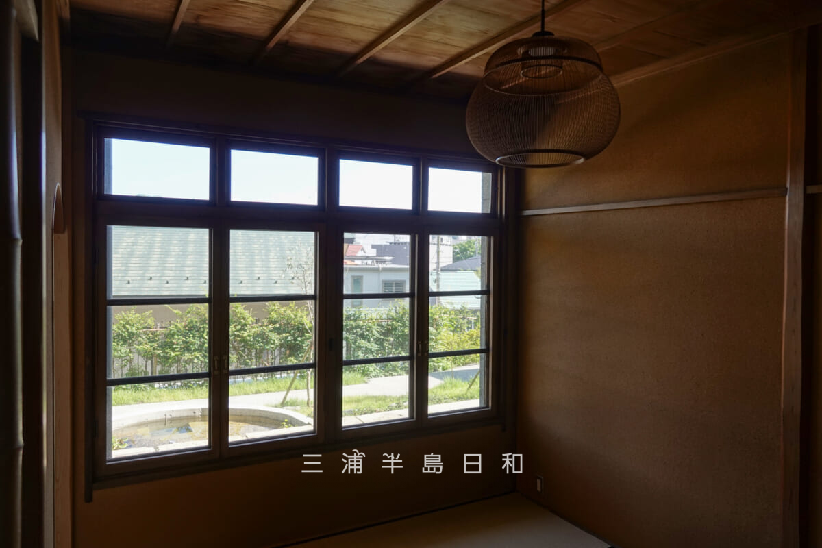 旧本多邸（旧本多家住宅主屋）・1階和室より庭を望む（撮影日：2024.07.14）