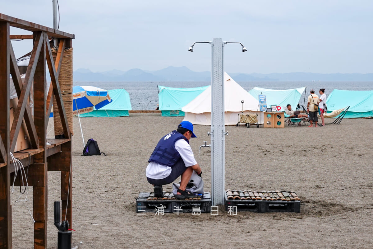 三浦海岸海水浴場(MIURA FUN BEACH)・無料シャワー(撮影日:2025.07.12)