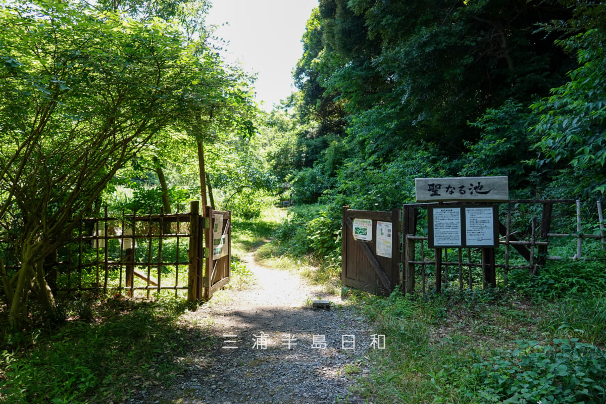 光の丘水辺公園・聖なる池のゲート（撮影日：2025.06.27）