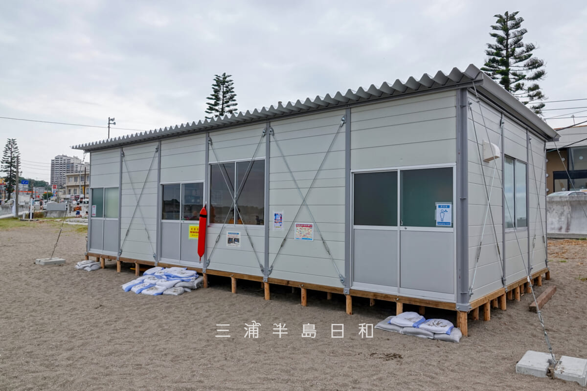 三浦海岸海水浴場(MIURA FUN BEACH)・無料更衣室(撮影日:2025.07.12)