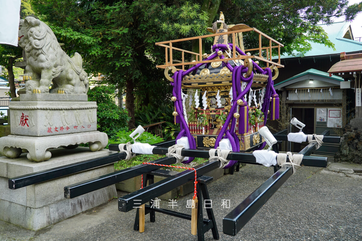子之神社（汐入町）・御神輿（撮影日：2024.06.01）