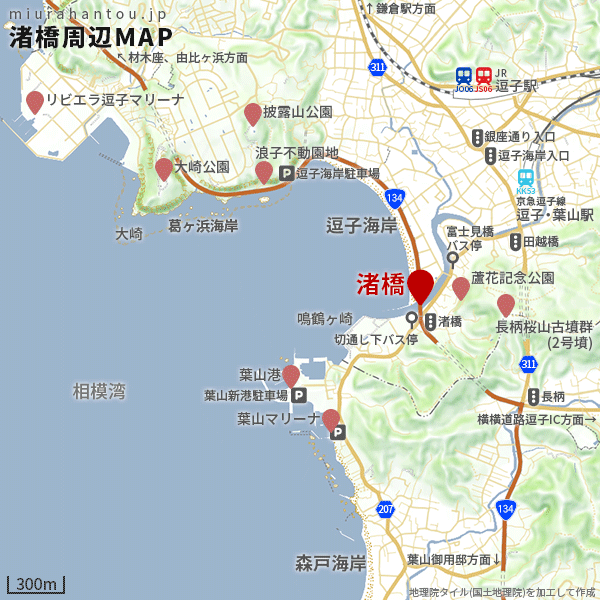 渚橋周辺マップ