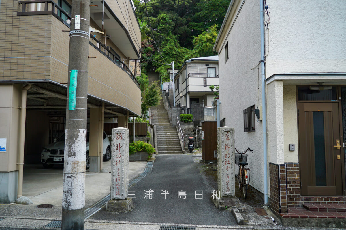 深田神明社・参道入口(撮影日:2025.10.09)