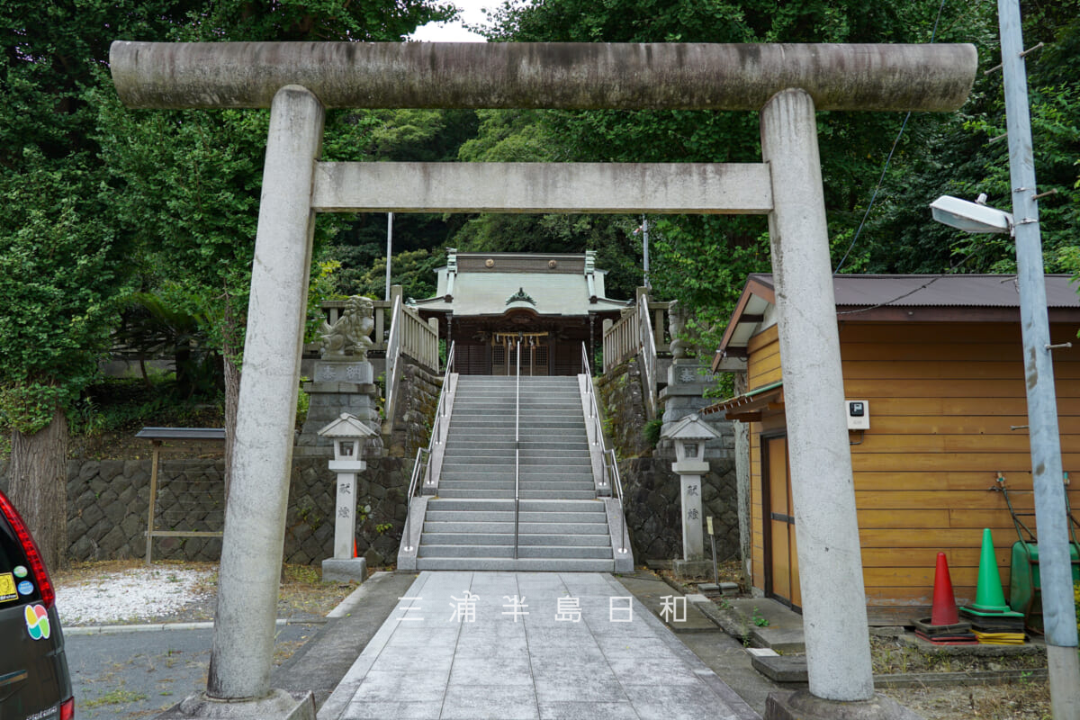 田浦神明社・二の鳥居(撮影日:2020.09.01)