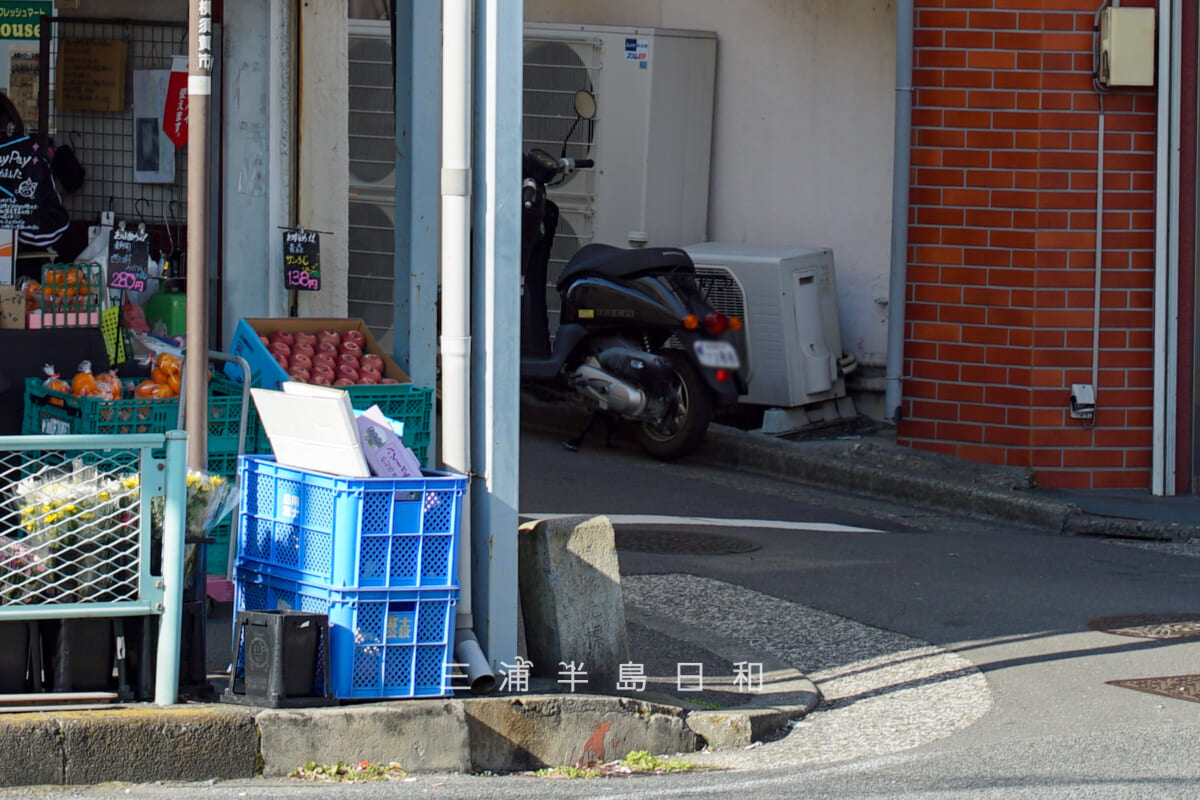 道路元標(平坂上)周辺(撮影日:2020.12.22)