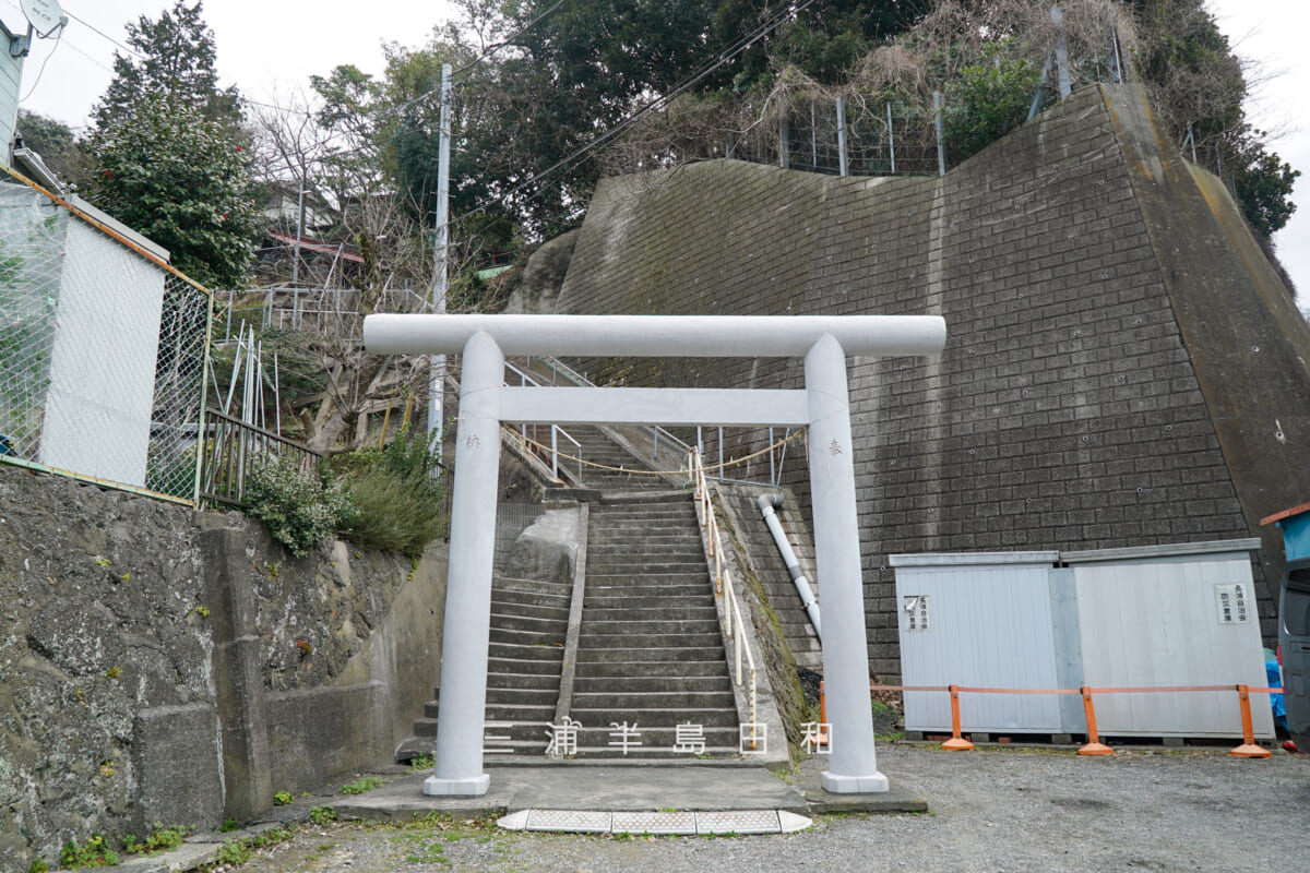 長浦神明社・鳥居（撮影日：2025.03.11）