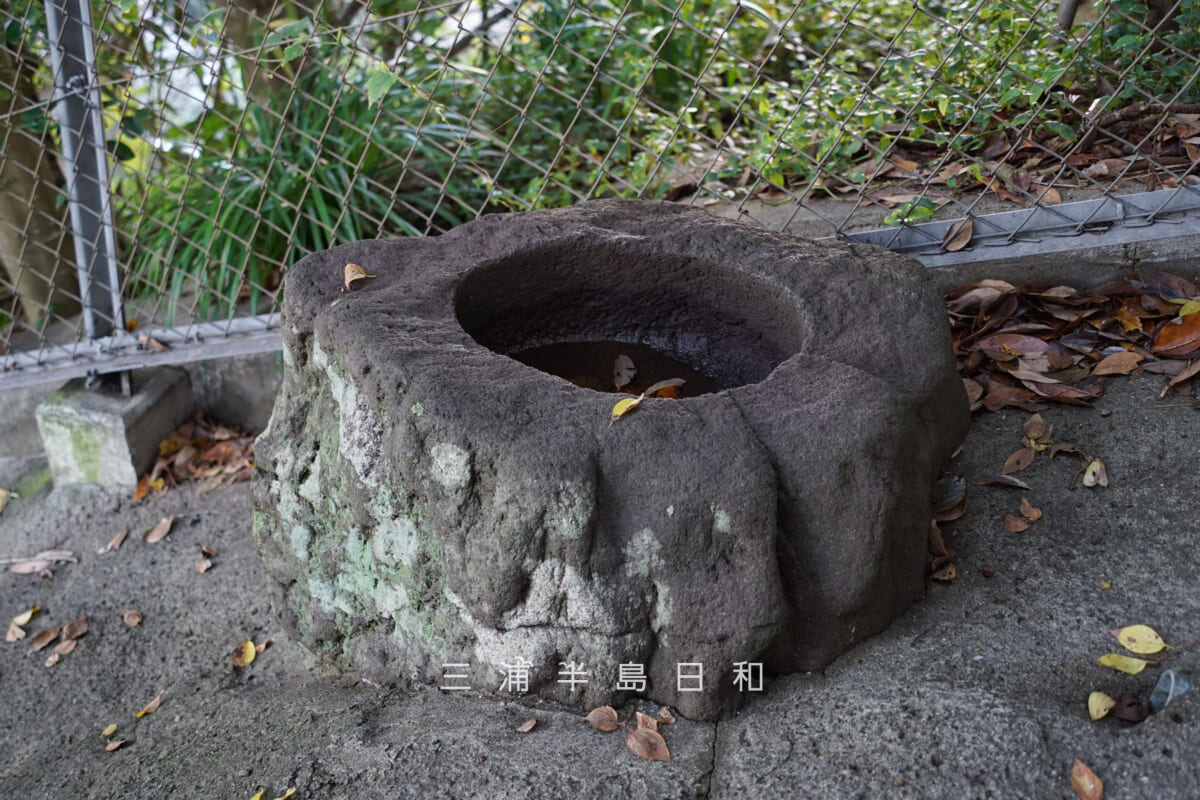 諏訪神社（堀内）・手水鉢（撮影日：2024.11.22）
