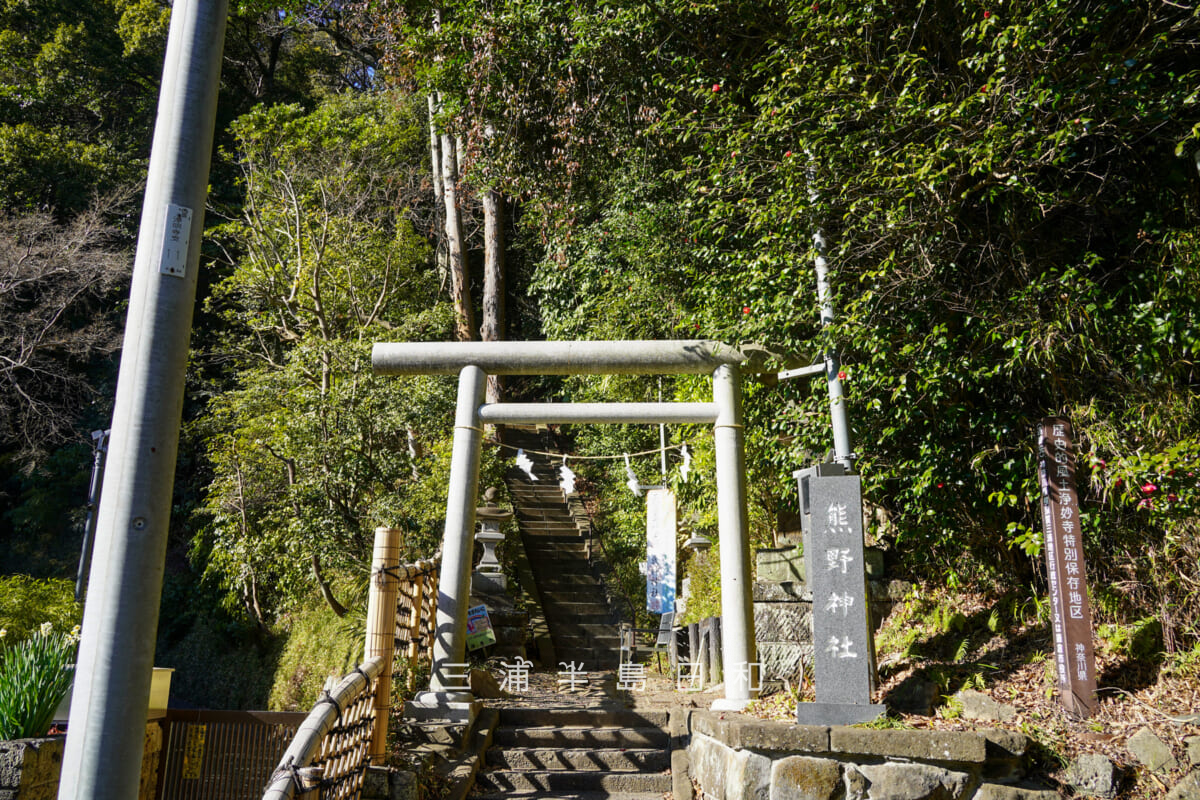 熊野神社（浄明寺）・鳥居（撮影日：2026.02.03）