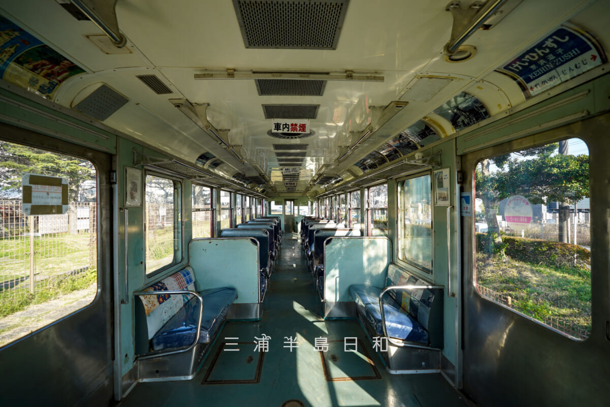 第一運動公園・京急デハ601車内後方より前方方面を望む（撮影日：2026.04.03）